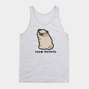 100% Potato Pug Light Tank Top